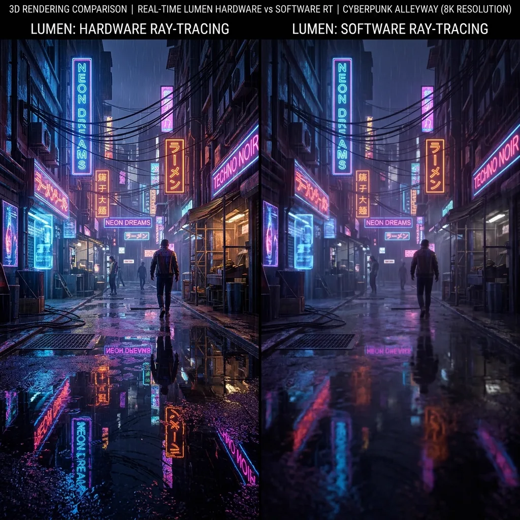 Lumen Real-Time Hardware Ray-Traced Global Illumination Environment