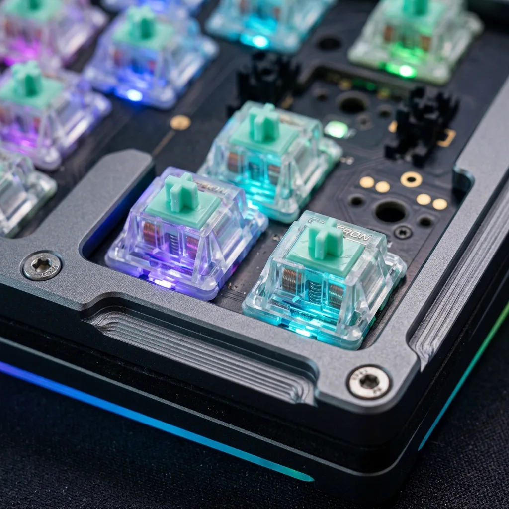 Magnetic Hall Effect Mechanical Keyboard Switches Macro Detail